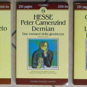 N. 3 volumi della collana I CLASSICI NEWTON (edizioni integrali): PETER CAMENZIND - DEMIAN - Due romanzi della giovinezza (Hesse) - L'AGENTE SEGRETO (Conrad) - LE RELAZIONI PERICOLOSE (Choderlos De Laclos)