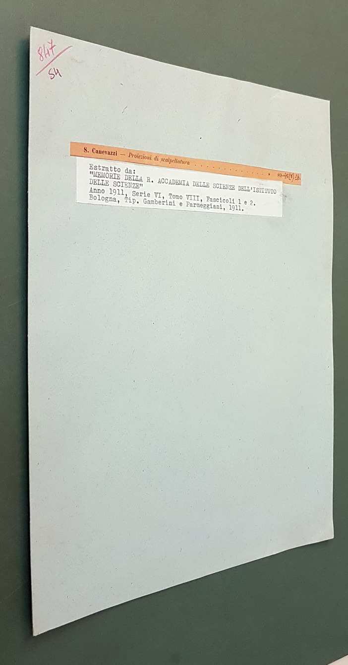 PROIEZIONI DI SCALPELLATURA