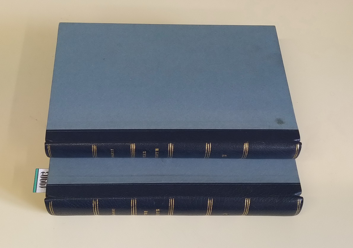 OPERE INEDITE DI GIACOMO LEOPARDI PUBBLICATE SUGLI AUTOGRAFI RECANATESI da Giuseppe Cugnoni (volume I e II)