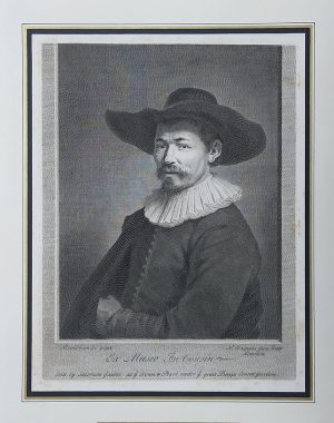 UOMO CON CAPPELLO A FALDA LARGA da un dipinto di Rembrandt