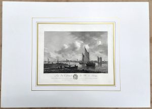 Tirè du Cabinet de M.r Le Brun – BARCHE A VELA SUL FIUME